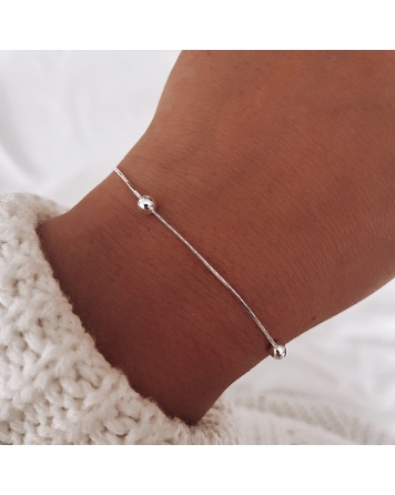 ( PP340 ) Pulsera Clapton y Bolitas AG