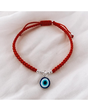 ( PP540R ) Pulsera Hilo y Plata con Ojito AG