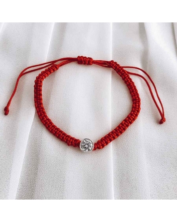 ( PP546R ) Pulsera Hilo y Plata con Susanita Med