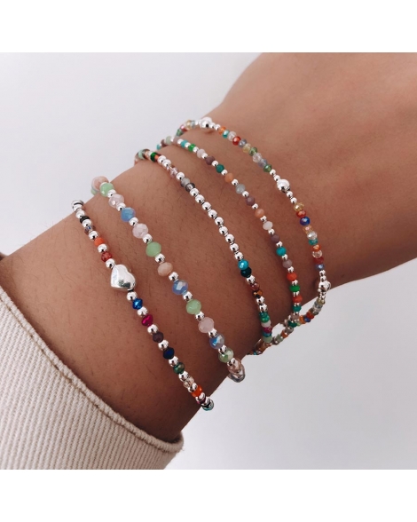 ( PP772 ) Pulsera con Cristales Plata 925