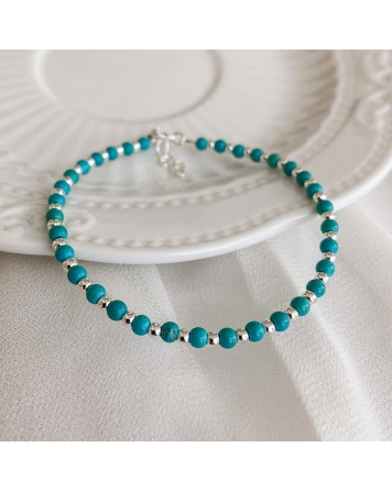 ( PP778 ) Pulsera con Turquesa P.925