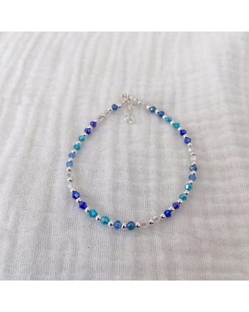 ( PP844 ) Pulsera con cristales Plata 925