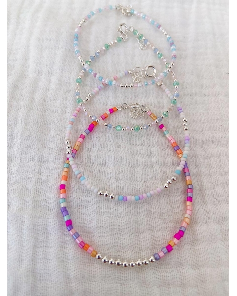 ( PP846 ) Pulsera con cristales Plata 925
