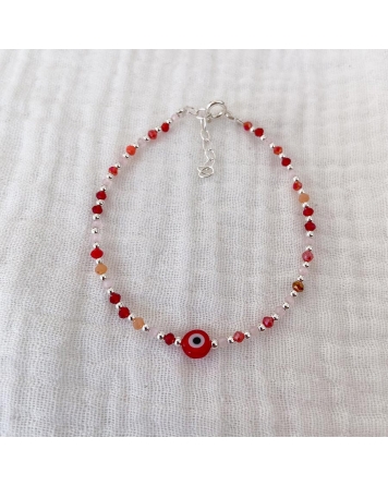 ( PP846 ) Pulsera con cristales Plata 925