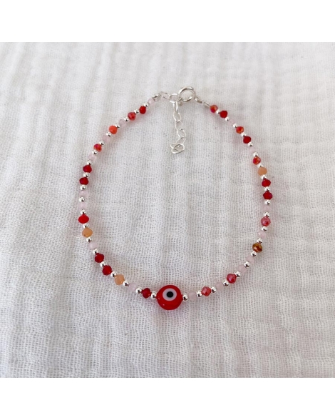 ( PP846 ) Pulsera con cristales Plata 925