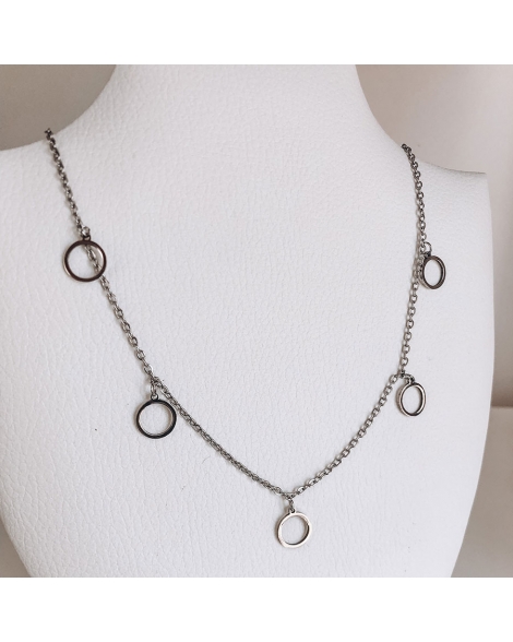 ( S419 ) Collar con Circulos A.Q.