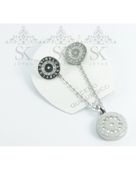 ( S520 ) Sets Circulo con Strass A.Q.