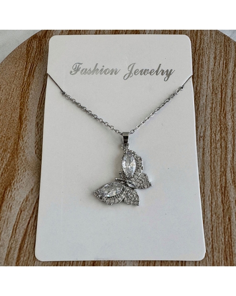 ( S603 ) Collar con Mariposa A.Q.