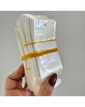 ( VA136 ) Bolsita con Adhesivo  5 x 9cm para colgar x100 unidades